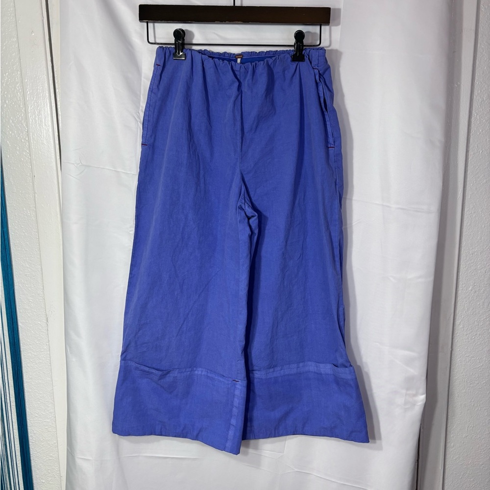 FP Lula Cuff Pants Amparo Blue Culotte Cropped XS NWT